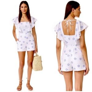 Club Monaco Darmida White Ruffle Romper
